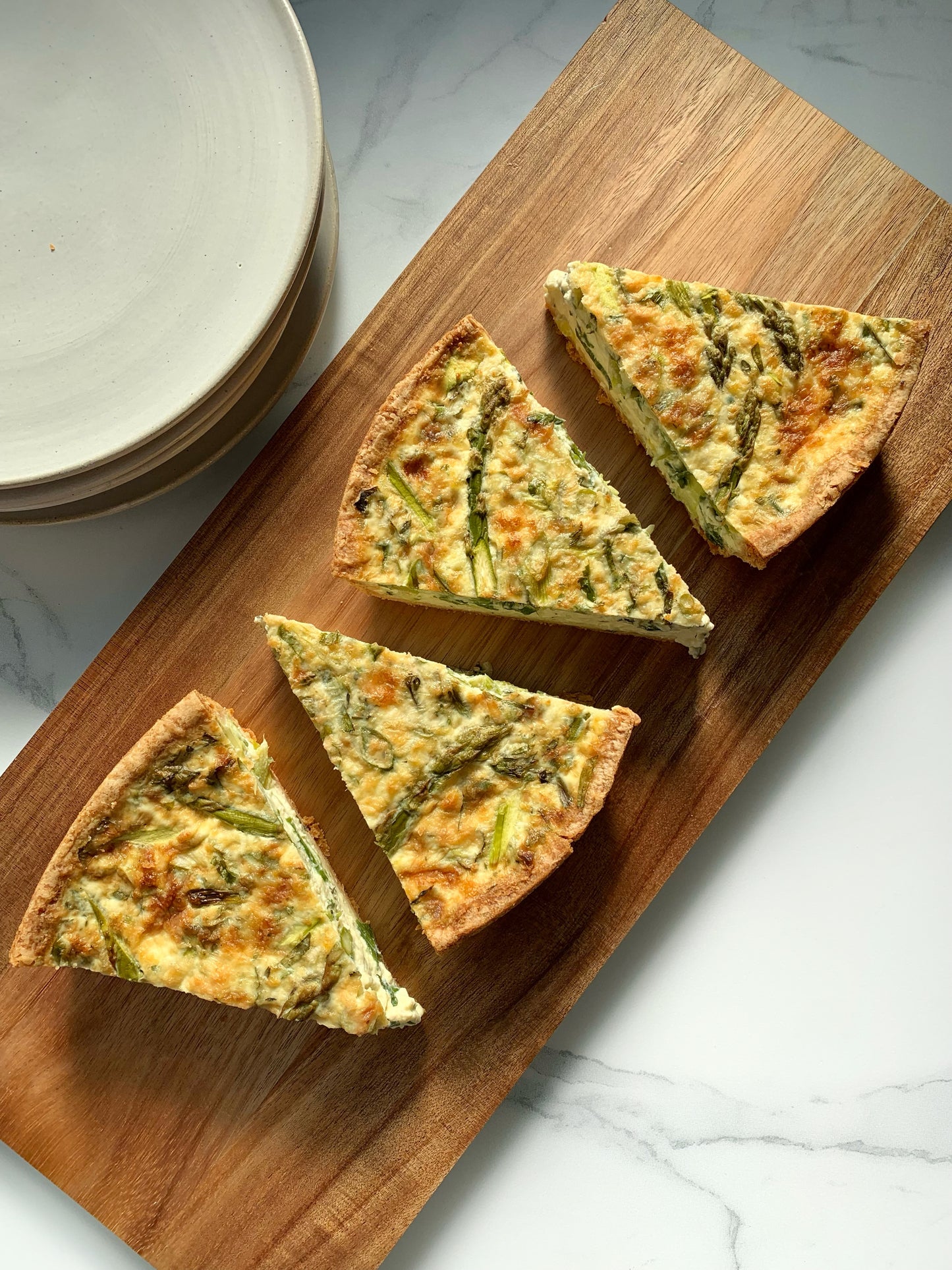 Asparagus-Fontina Val d'Aosta Quiche