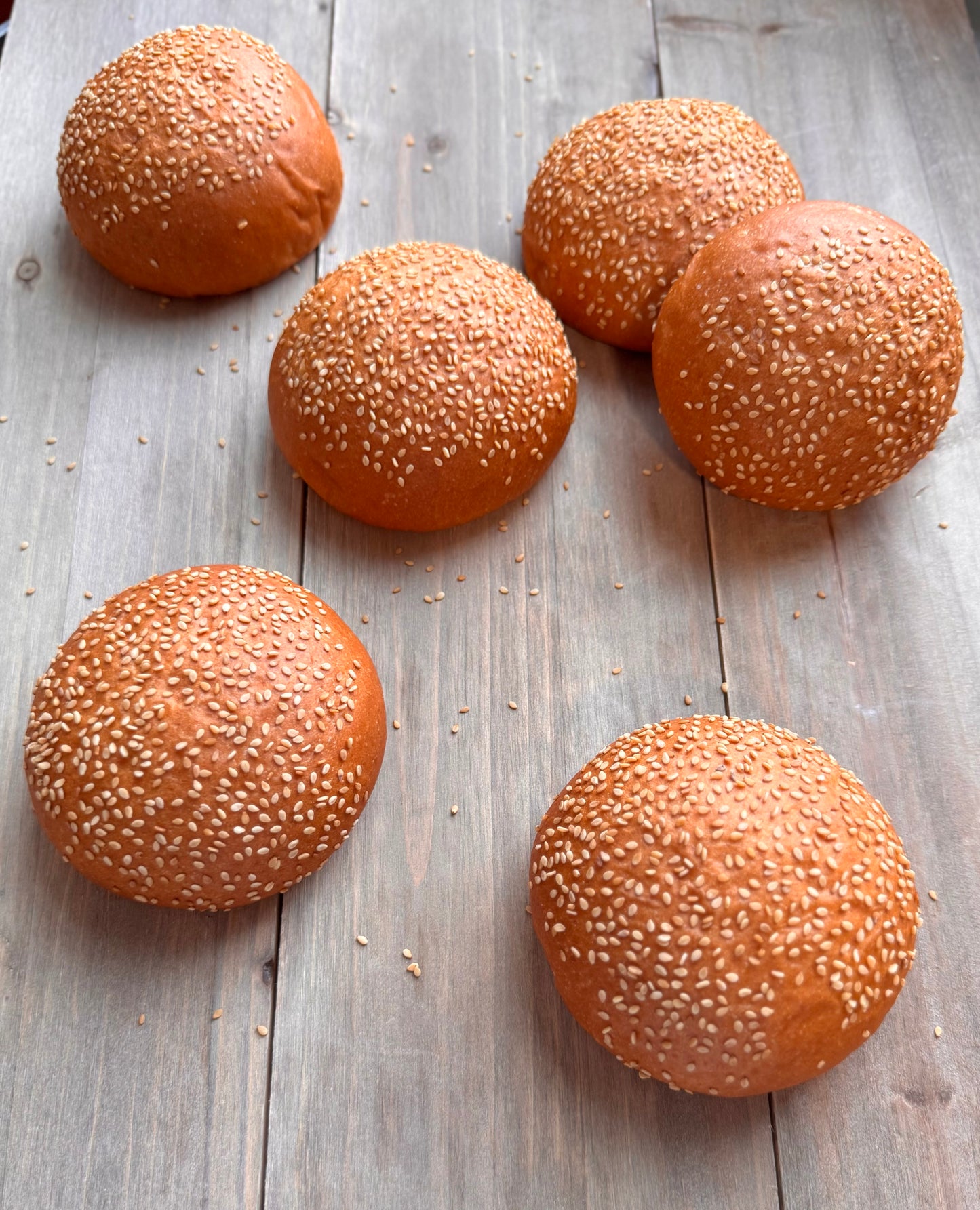 Brioche Seeded Hamburger Buns dozen