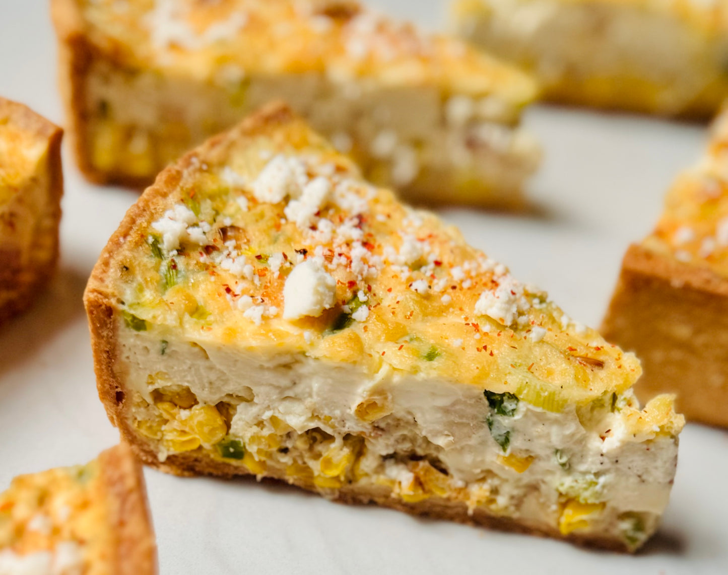 Benton's Bacon & Sweet Corn Quiche