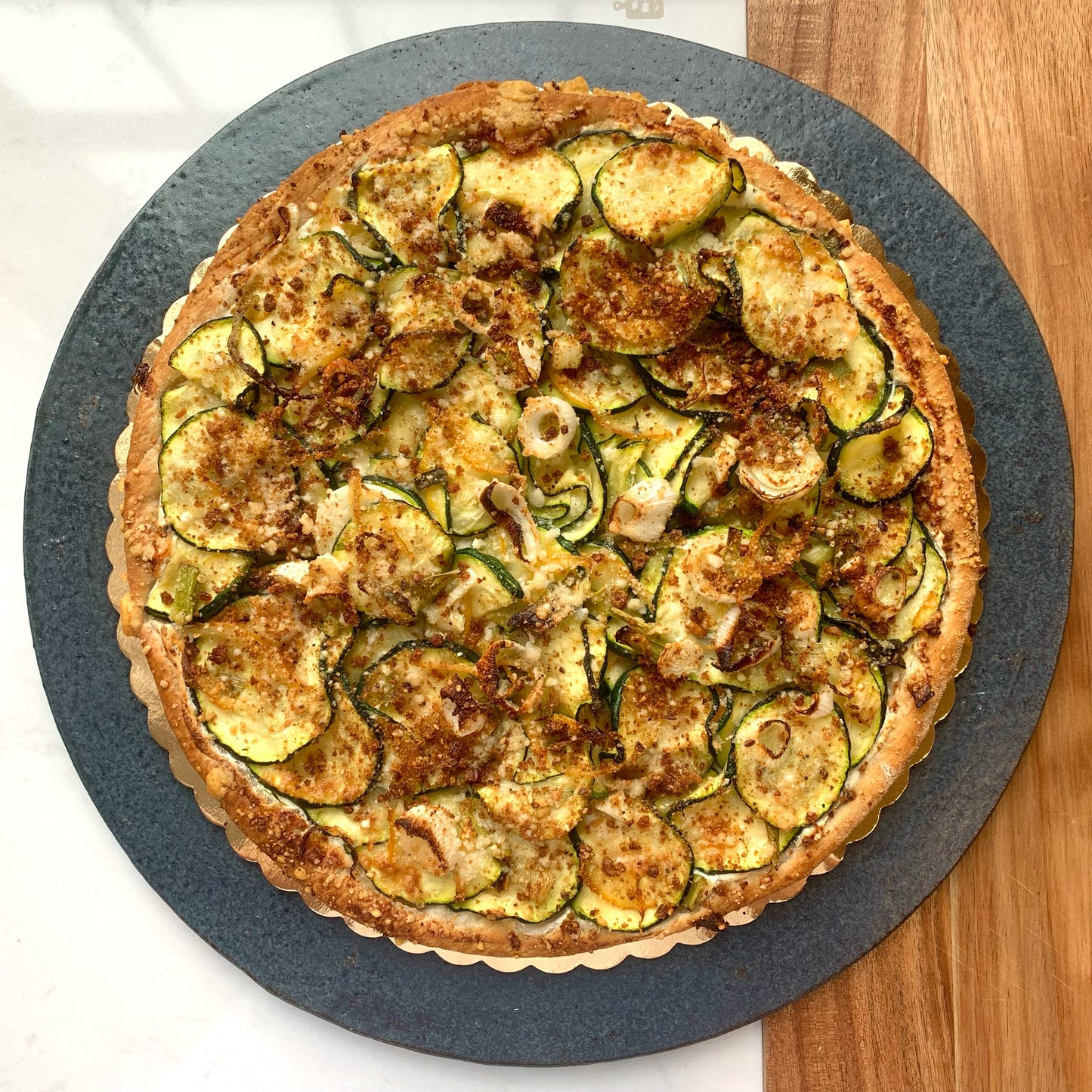 Zucchini & Preserved Lemon Pissaladiere