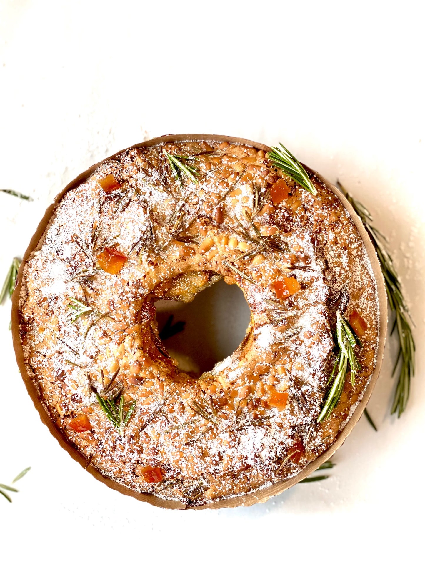 Olive Oil-Pignoli Cake