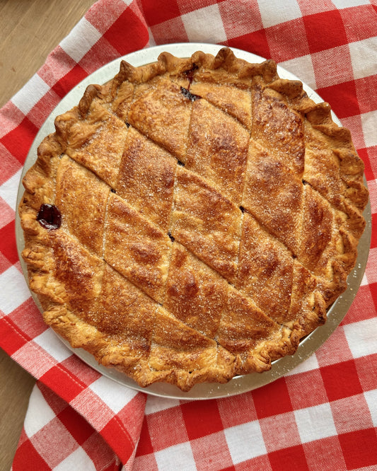 Bing and Sour Cherry Pie