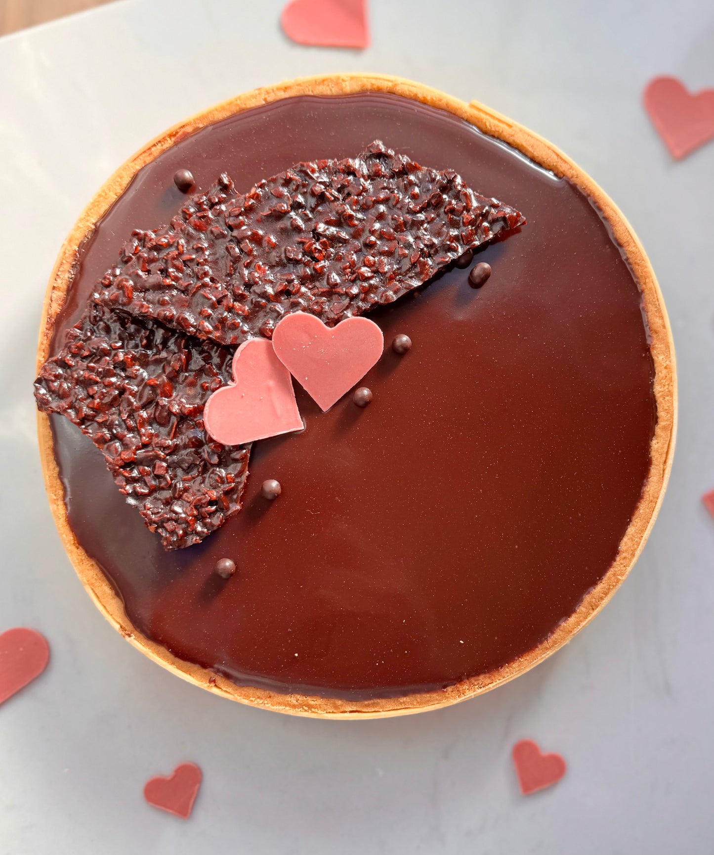 Chocolate-Passionfruit Cremeux Tart