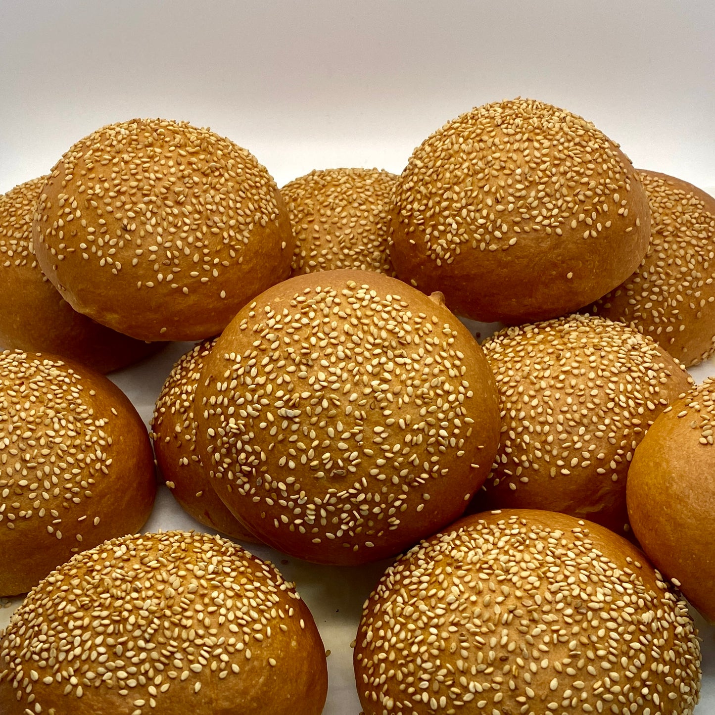 Hamburger Buns with sesame seeds, dozen